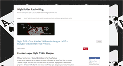 Desktop Screenshot of blog.highrollerradio.net